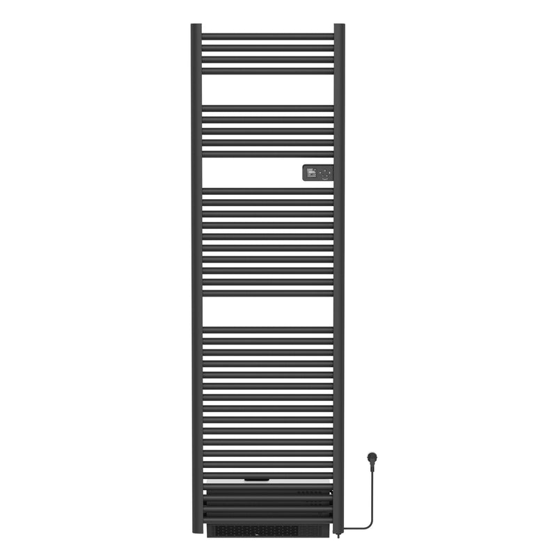 Hinata Gloda Elektrische Handdoekdroger Met Blower - Met Digitale Programeerbare Thermostaat - Smart Wifi - 2000w - 1840x540x133 Mm