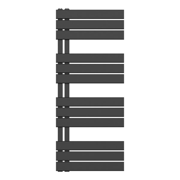 HANDDOEKRADIATOR LINKS AANSLUITING/COMB- ZWART 1200X500-593W