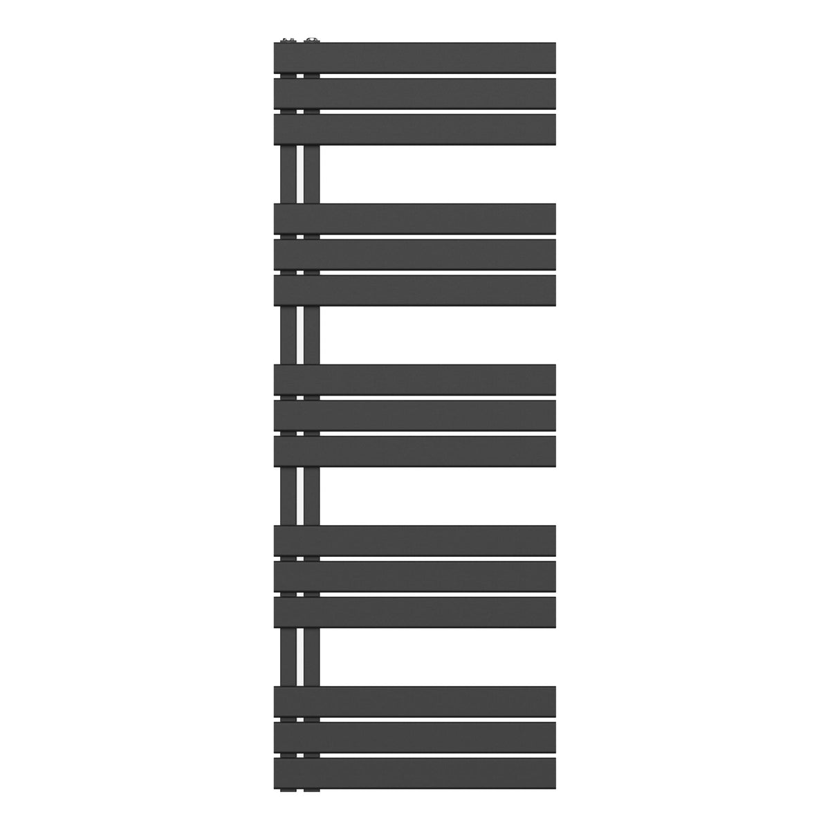 HANDDOEKRADIATOR LINKS AANSLUITING/COMB- ZWART 1600X600-864W