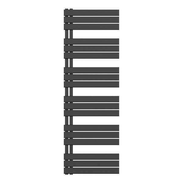HANDDOEKRADIATOR LINKS AANSLUITING/COMB- ZWART 1800X600-1021W