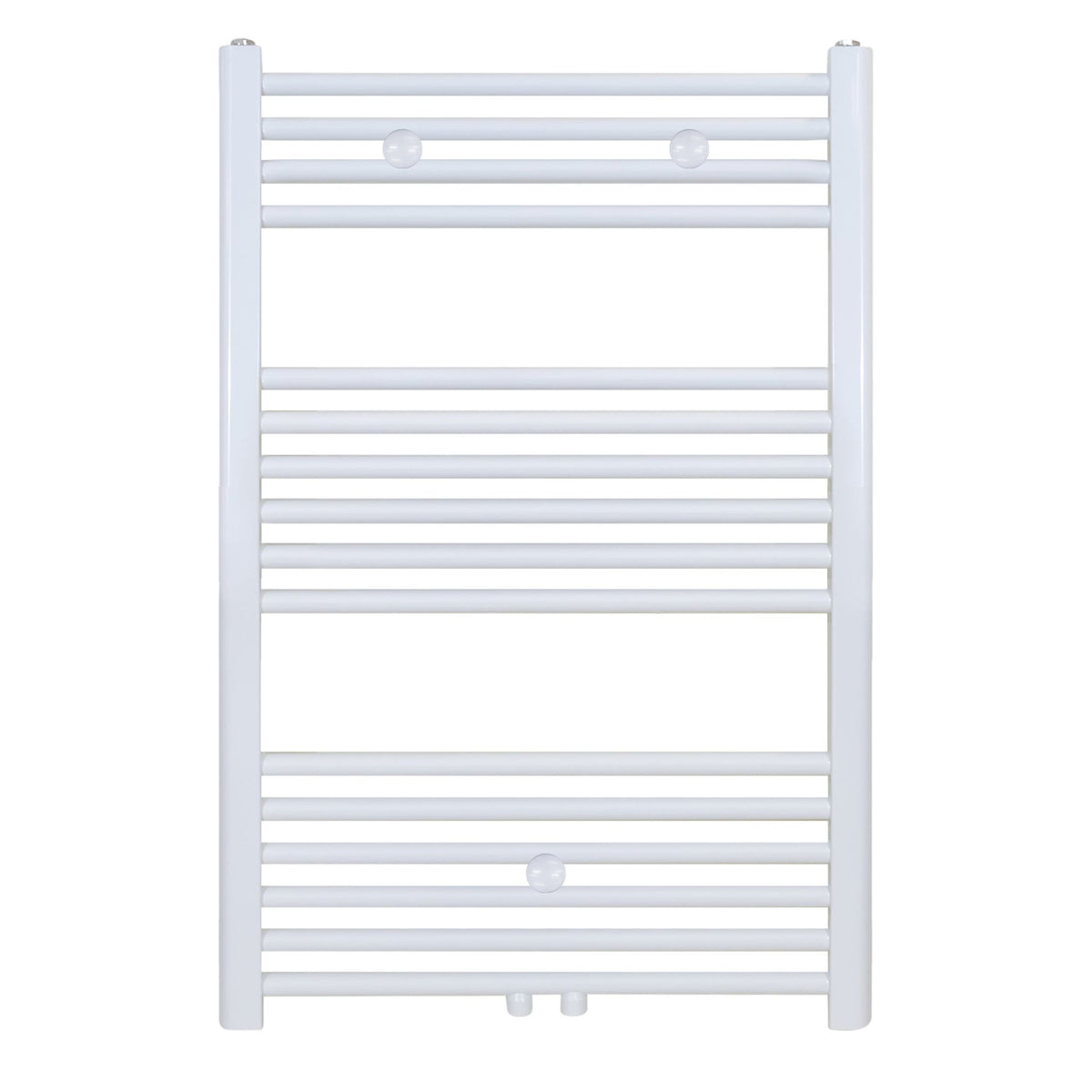 BELRAD HANDDOEKDROGER - LINKS-RECHTS/MIDDENAANSLUITING - 436 WATT - 1000X500CM - GLANZEND WIT