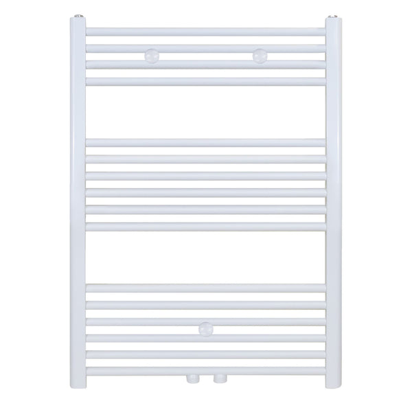 BELRAD HANDDOEKDROGER - LINKS-RECHTS/MIDDENAANSLUITING - 496 WATT - 1000X600CM - GLANZEND WIT