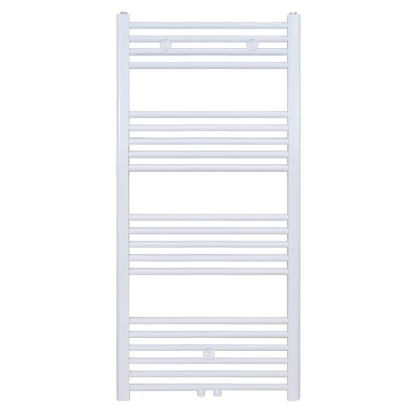 Belrad Handdoekdroger - Links-rechts/middenaansluiting - 458 Watt - 1200x400cm - Glanzend Wit