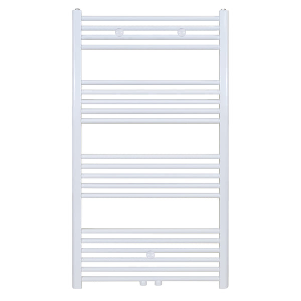 Belrad Handdoekdroger - Links-rechts/middenaansluiting - 616 Watt - 1200x600cm - Glanzend Wit