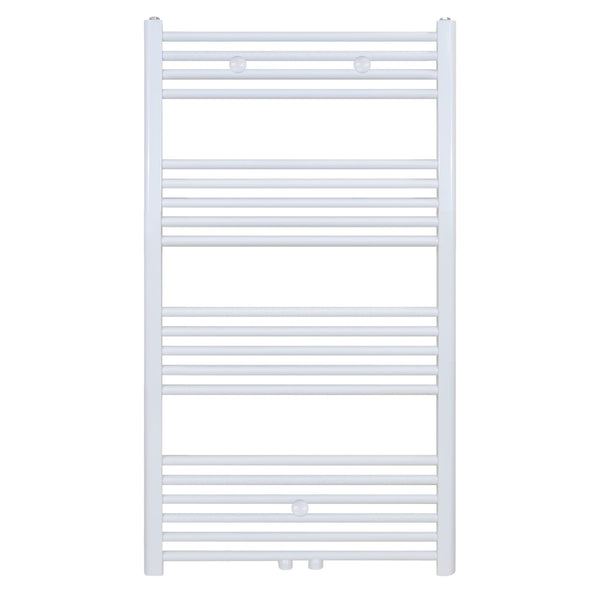 BELRAD HANDDOEKDROGER - LINKS-RECHTS/MIDDENAANSLUITING - 616 WATT - 1200X600CM - GLANZEND WIT