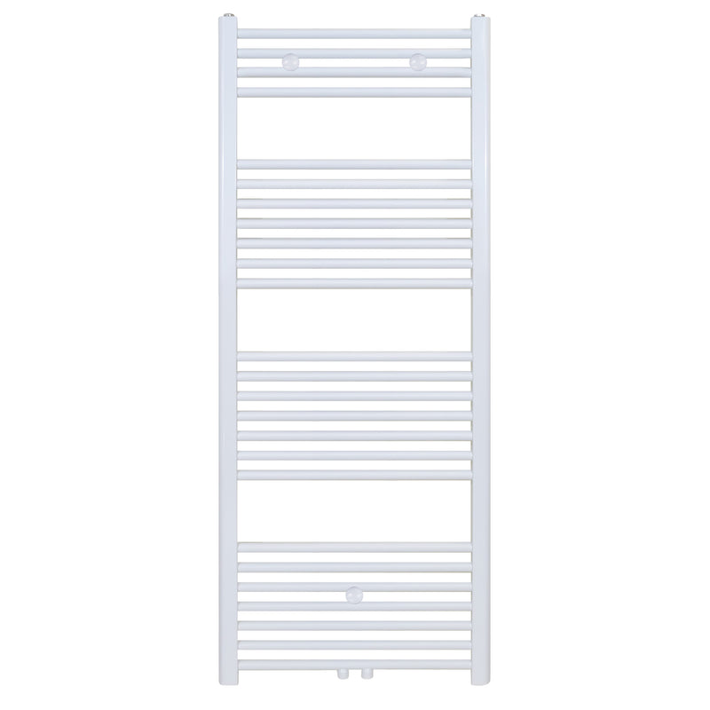 Hinata Solva Handdoekdroger - Links-rechts/middenaansluiting - 556 Watt - 1400x400cm - Glanzend Wit