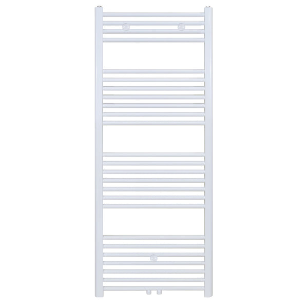BELRAD HANDDOEKDROGER - LINKS-RECHTS/MIDDENAANSLUITING - 556 WATT - 1400X400CM - GLANZEND WIT