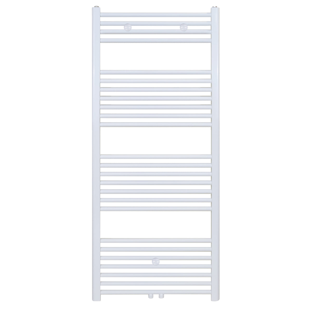 Belrad Handdoekdroger - Links-rechts/middenaansluiting - 655 Watt - 1400x500cm - Glanzend Wit