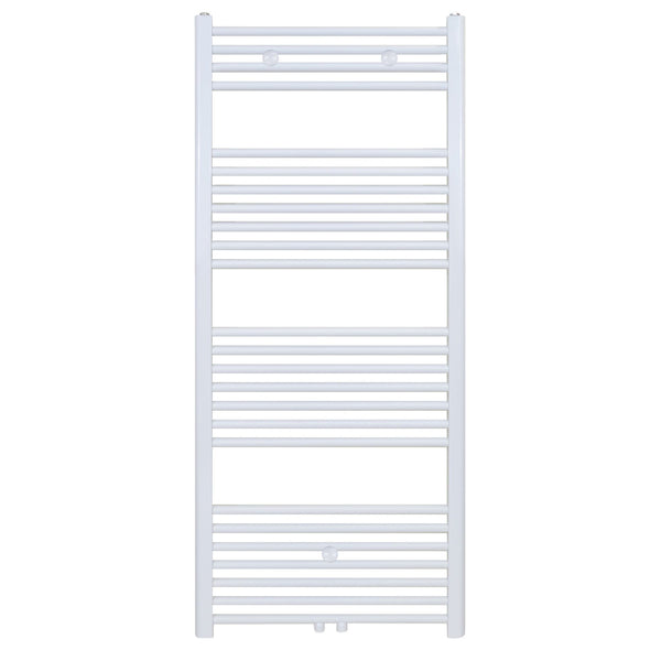 BELRAD HANDDOEKDROGER - LINKS-RECHTS/MIDDENAANSLUITING - 655 WATT - 1400X500CM - GLANZEND WIT