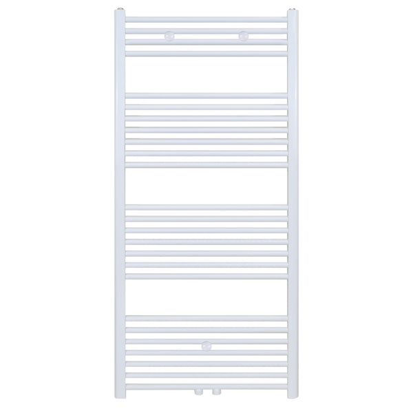 Belrad Handdoekdroger - Links-rechts/middenaansluiting - 754 Watt - 1400x600cm - Glanzend Wit