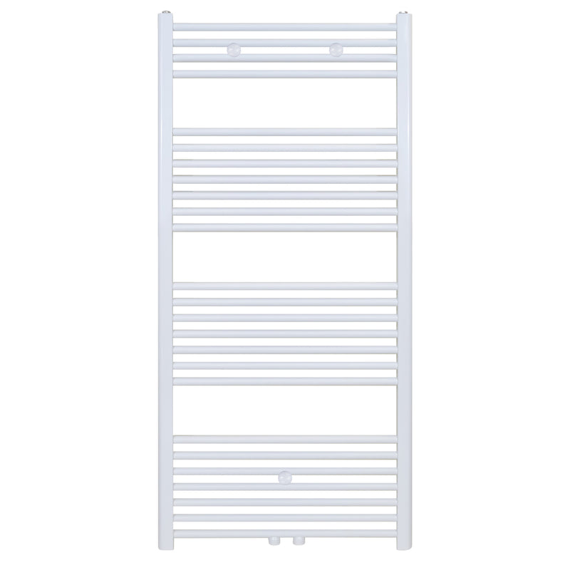 Hinata Solva Handdoekdroger - Links-rechts/middenaansluiting - 754 Watt - 1400x600cm - Glanzend Wit