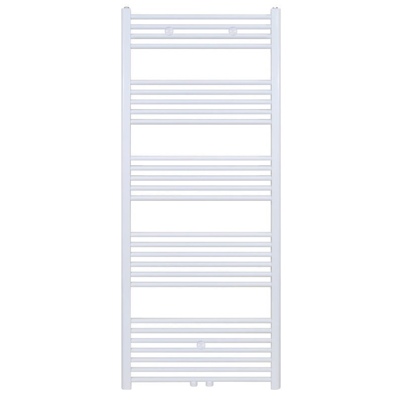 Hinata Solva Handdoekdroger - Links-rechts/middenaansluiting - 712 Watt - 1600x600cm - Glanzend Wit
