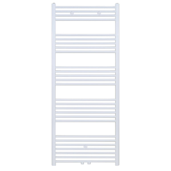 BELRAD HANDDOEKDROGER - LINKS-RECHTS/MIDDENAANSLUITING - 712 WATT - 1600X600CM - GLANZEND WIT