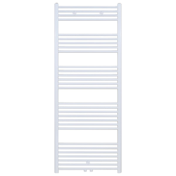 BELRAD HANDDOEKDROGER - LINKS-RECHTS/MIDDENAANSLUITING - 886 WATT - 1700X600CM - GLANZEND WIT