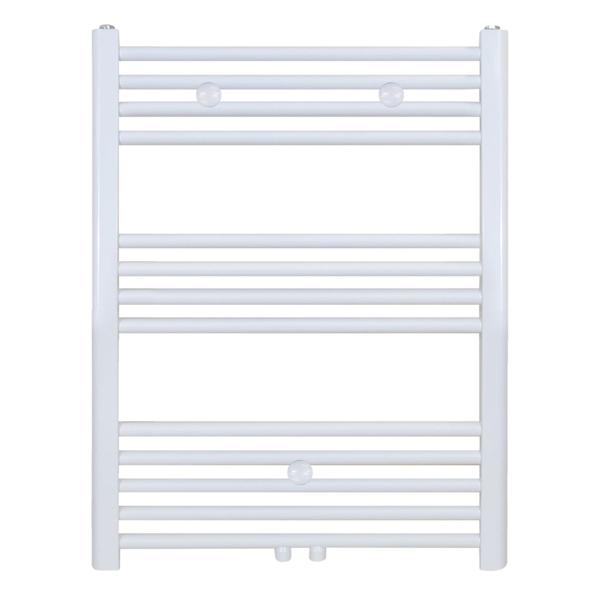 BELRAD HANDDOEKDROGER - LINKS-RECHTS/MIDDENAANSLUITING - 352 WATT - 800X500CM - GLANZEND WIT