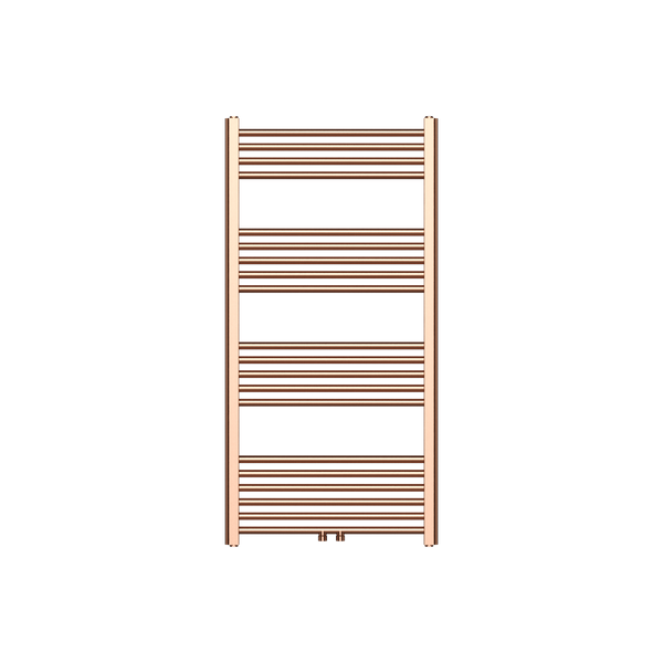 BELRAD HANDDOEKDROGER - LINKS-RECHTS/MIDDENAANSLUITING - 414 WATT - 1200X600CM - GEBORSTELD KOPER