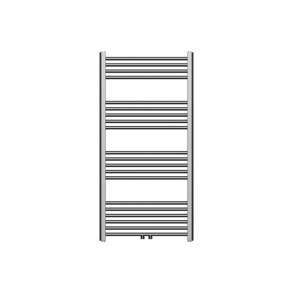 BELRAD HANDDOEKDROGER - LINKS-RECHTS/MIDDENAANSLUITING - 414 WATT - 1200X600CM - GUNMETAL