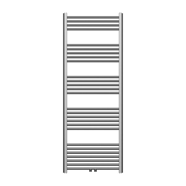 BELRAD HANDDOEKDROGER - LINKS-RECHTS/MIDDENAANSLUITING - 557 WATT - 1600X600CM - GUNMETAL