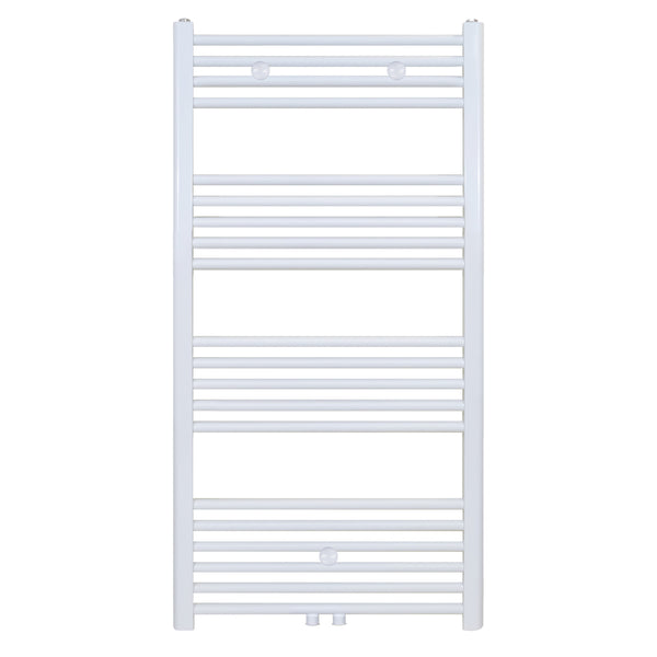 Belrad Handdoekdroger - Links-rechts/middenaansluiting - 616 Watt - 1200x600cm - Mat Wit