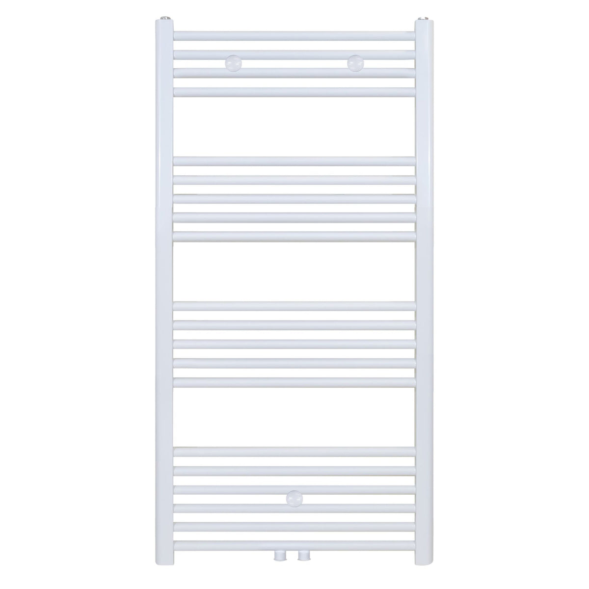 BELRAD HANDDOEKDROGER - LINKS-RECHTS/MIDDENAANSLUITING - 616 WATT - 1200X600CM - MAT WIT