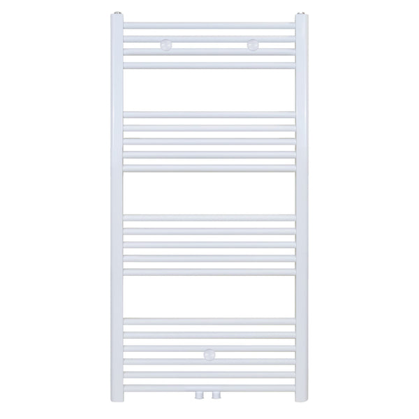 BELRAD HANDDOEKDROGER - LINKS-RECHTS/MIDDENAANSLUITING - 616 WATT - 1200X600CM - MAT WIT