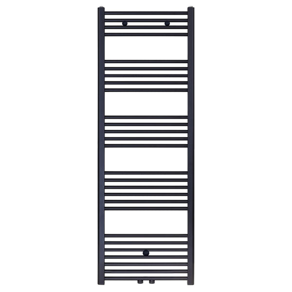 BELRAD HANDDOEKDROGER - LINKS-RECHTS/MIDDENAANSLUITING - 828 WATT - 1600X600CM - MAT ZWART