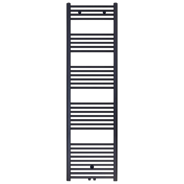 BELRAD HANDDOEKDROGER - LINKS-RECHTS/MIDDENAANSLUITING - 821 WATT - 1800X500CM - MAT ZWART