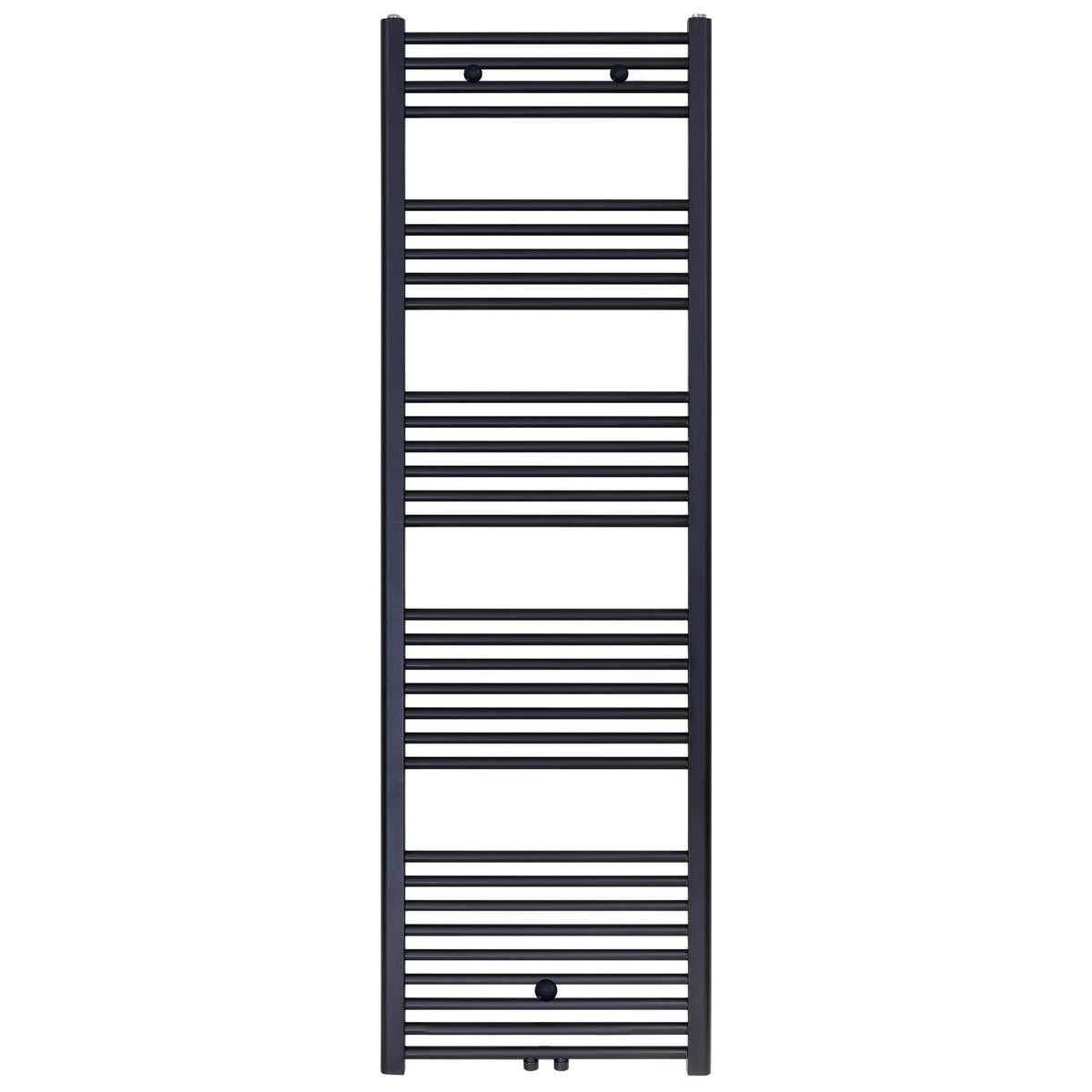 BELRAD HANDDOEKDROGER - LINKS-RECHTS/MIDDENAANSLUITING - 944 WATT - 1800X600CM - MAT ZWART