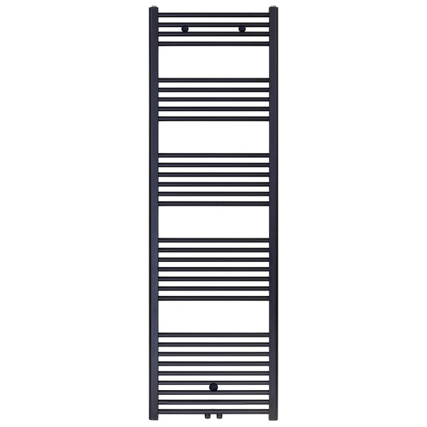 BELRAD HANDDOEKDROGER - LINKS-RECHTS/MIDDENAANSLUITING - 944 WATT - 1800X600CM - MAT ZWART