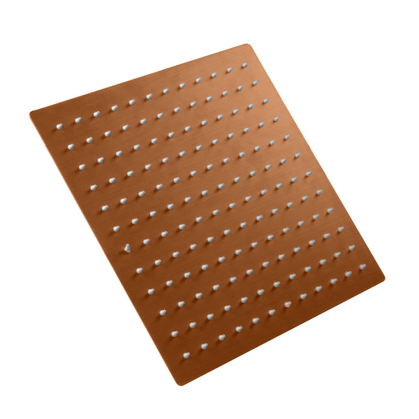 Aloni Inbouw Douchekop Geborsteld Koper 30 Cm