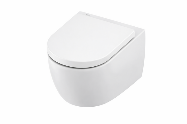 TECELOFT SET - TOILET KERAMIEK MET CYCLOONSPOELING - INCLUSIEF ZITTING - GLANZEND WIT
