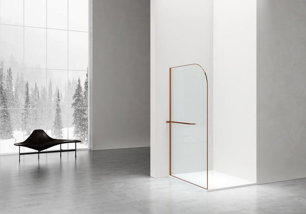 Curvy inloopdouche bruin brons