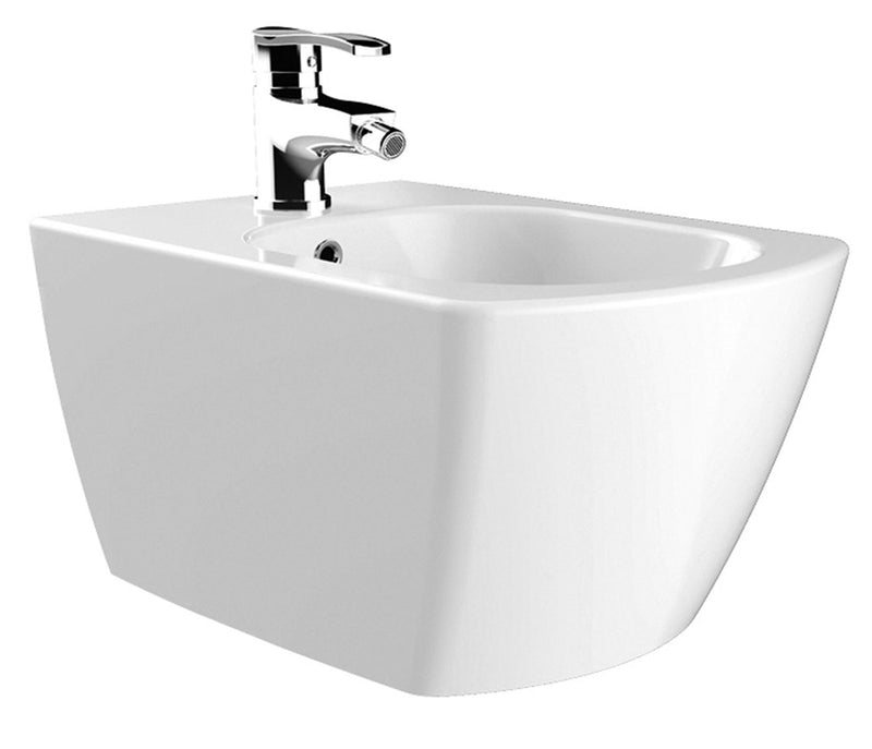 Kiyora Sno Ophang (bidet) Wit Verborgen Bevestiging