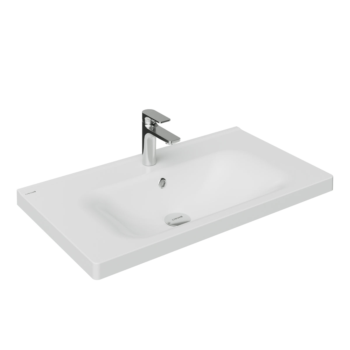 Creavit Eksen Wastafel 80 Cm