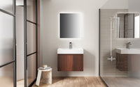 Wastafel - 1 Wasbak - Met Overloop - 1 Kraangat - Kunstmarmer - 60x10x46 Cm - Glanzend Wit — productafbeelding 4