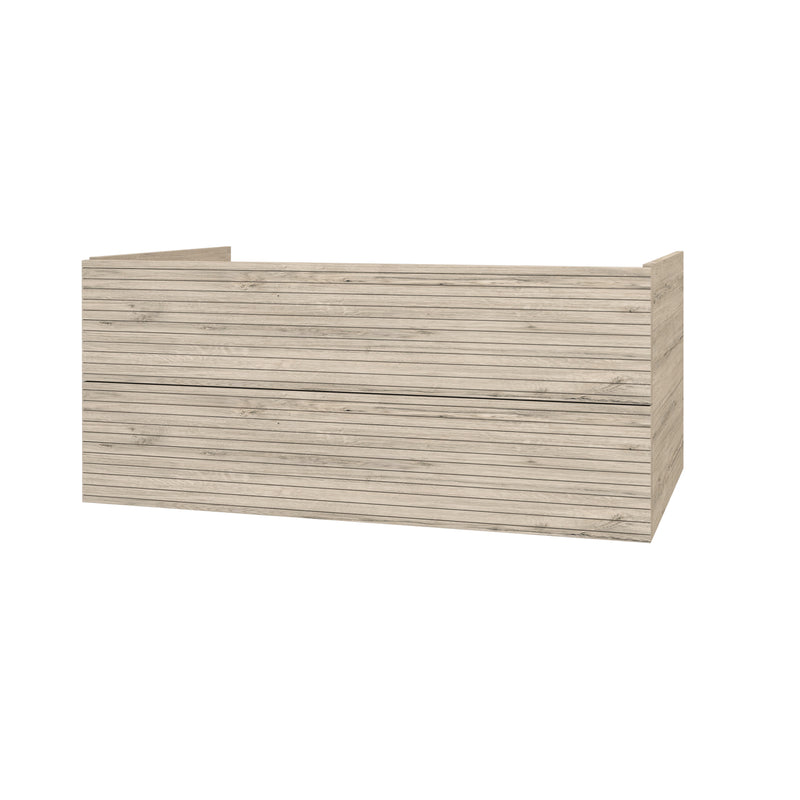 Nukumo Matsu Onderkast Met Horizontaal Reliëf (120cm) - Licht Hout