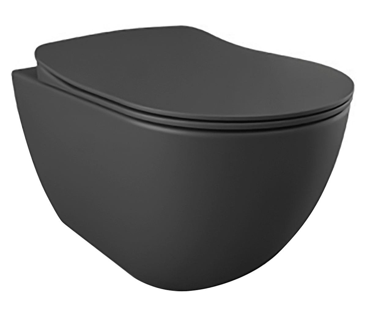 Design Ophang Wc - Mat Antraciet