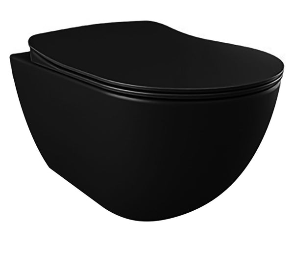 DESIGN OPHANG WC - MAT ZWART