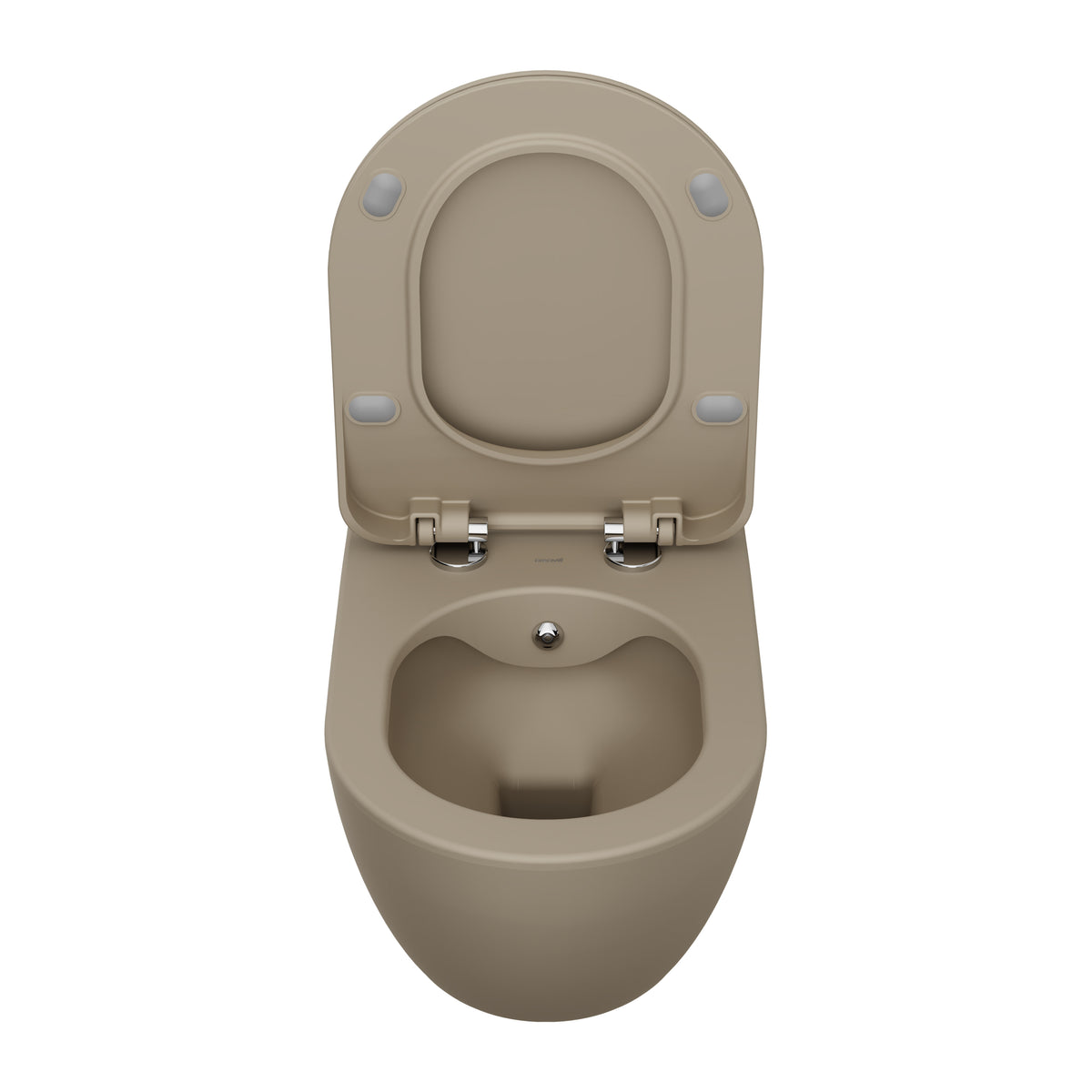 Creavit Free Hangtoilet Met Bidet - Randloos - Zonder Zitting - Mat Cappuccino