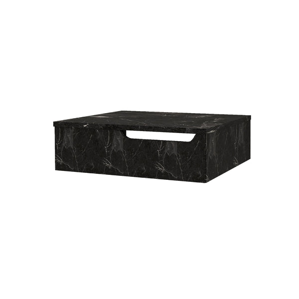 Felix Onderkast Met Handdoekuitsparing (60cm) - Zwart Marmer