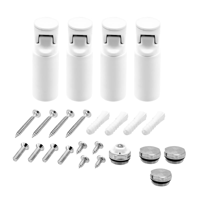 Bevestigingsset Handdoekdroger - 4 Stuks