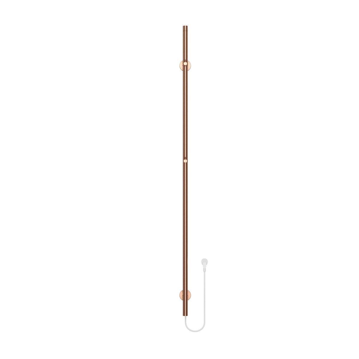 BELRAD ELEKTRISCHE STAAFHANDDOEKDROGER - ENKEL - MET DIGITALE, PROGRAMEERBARE THERMOSTAAT - 60W - Ø2,5CM - 150X6,3X12,7 CM - GEBORSTELD KOPER