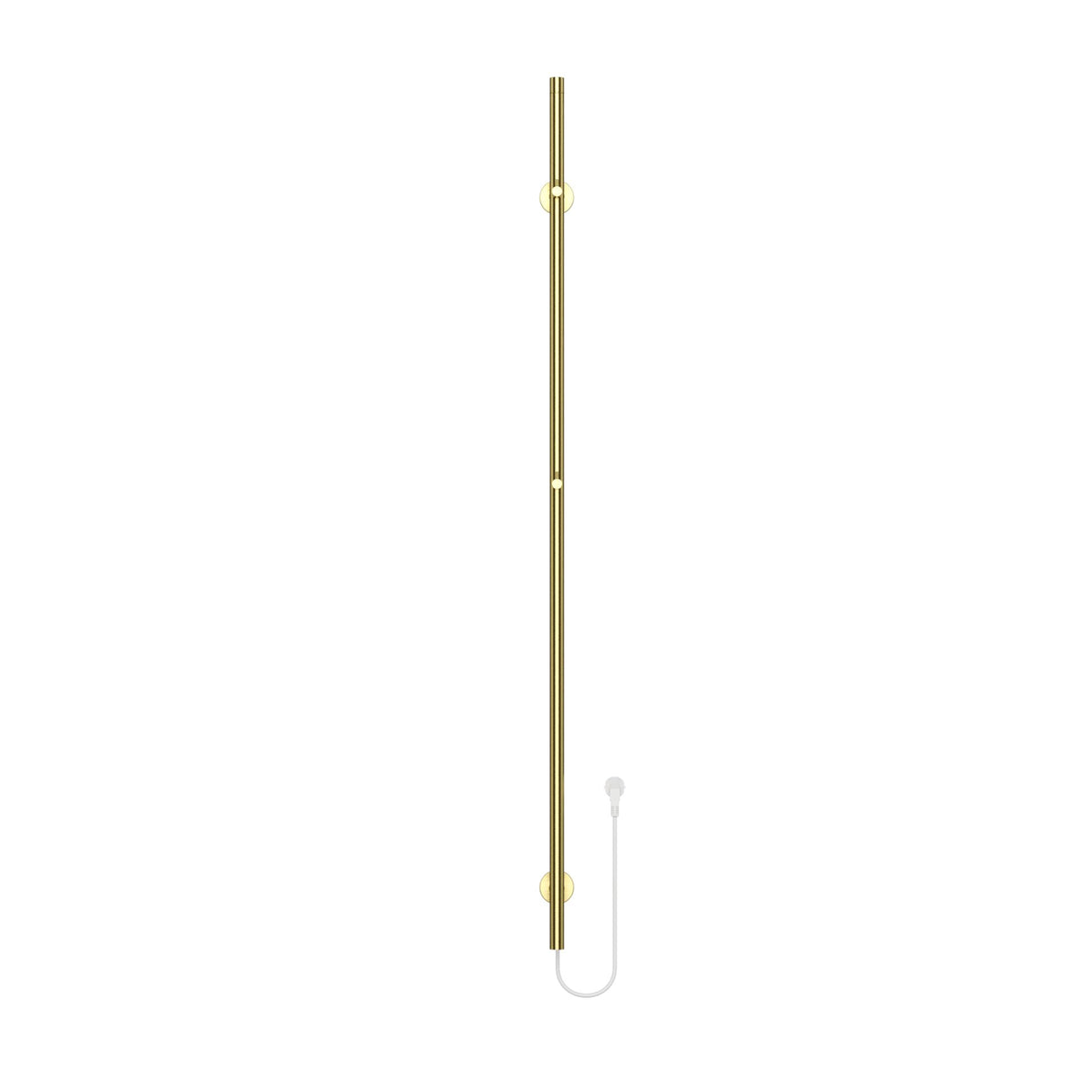 BELRAD ELEKTRISCHE STAAFHANDDOEKDROGER - ENKEL - MET DIGITALE, PROGRAMEERBARE THERMOSTAAT - 60W - Ø2,5CM - 150X6,3X12,7 CM - GEBORSTELD GOUD