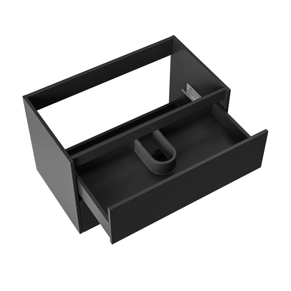 Aloni Hayat Wastafelonderkast - 2 Lades - Softclose - Greeploos - 79,5x50x45 Cm