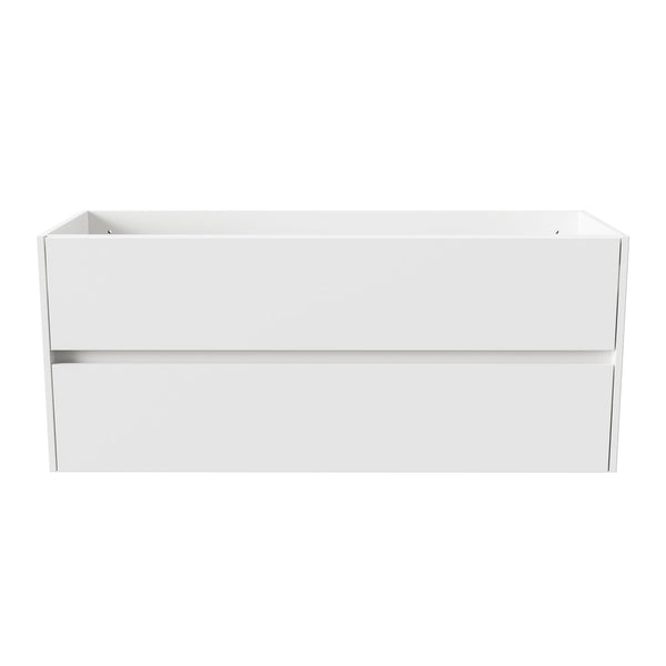 ALONI HAYAT WASTAFELONDERKAST - 2 LADES - SOFTCLOSE - GREEPLOOS - 119,5X50X45 CM - GLANZEND WIT