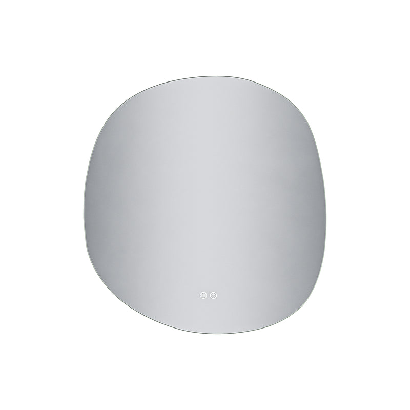 Sorei Lumo Spiegel - Met Led Verlichting - Organisch - Zonder Lijst - Anti-condens - Kleurtemperatuur Led 3000-6000k - Dimbaar - 80x85cm