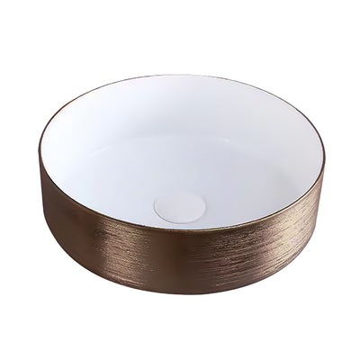 Sorei Iwa Waskom Met Reliëf - Opbouw - Zonder Overloop - Zonder Kraangat - Keramiek - 36x12x36 Cm