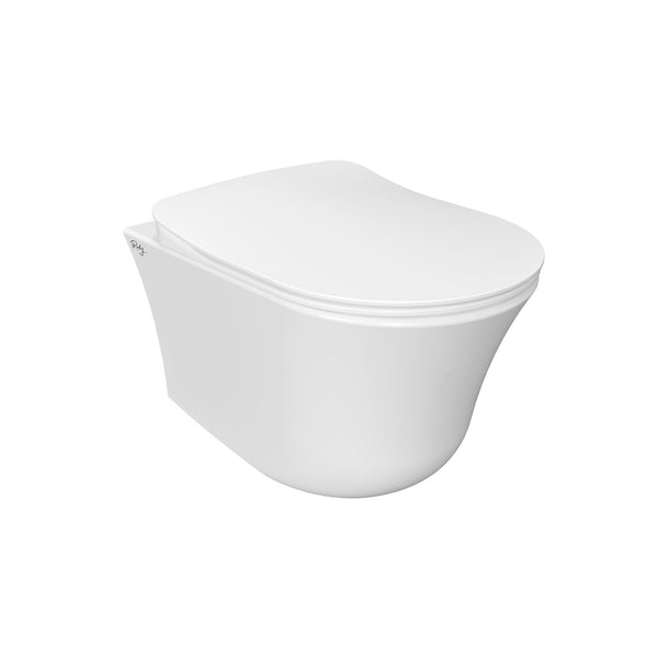 CREAVIT NORA HANGTOILET - TORNADO FLUSH - RANDLOOS - ZONDER ZITTING - GLANZEND WIT