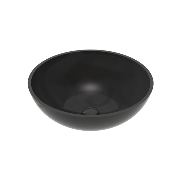 ALONI PER SOLID SURFACE OPBOUW WASKOM (42X14CM) - ZWART