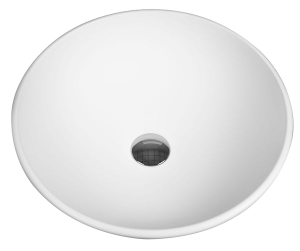 ALONI PER SOLID SURFACE OPBOUW WASKOM (42X14CM) - MAT WIT